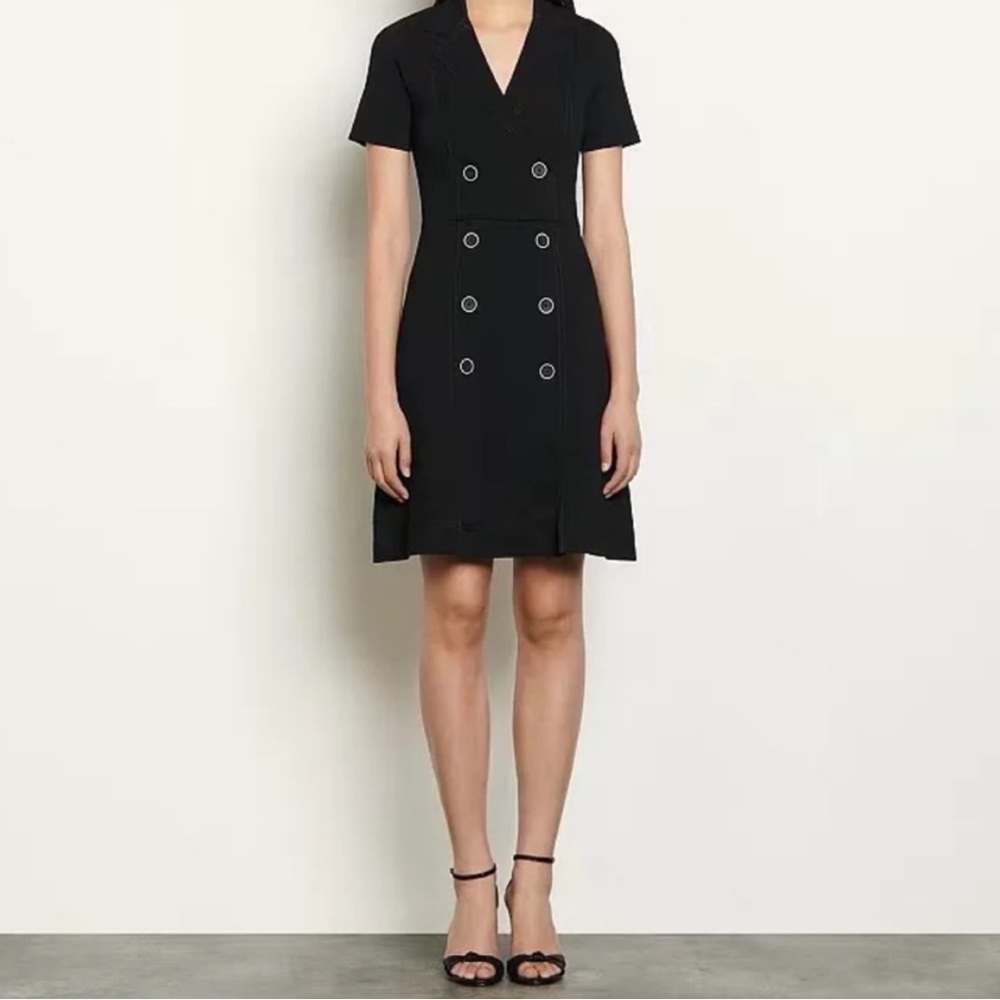 Sandro Syana knit black dress - Picture 2 of 8
